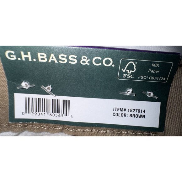 G.H. Bass & Co Womens Chino Ankle Pants Size 14 Brown Casual Cropped Straight - Picture 9 of 12